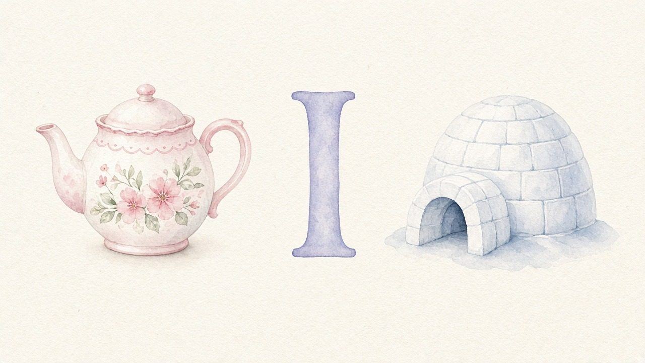 De theepot (Ibriek), de letter I, I van de iglo
