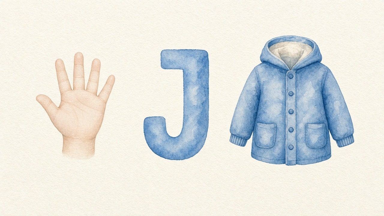 De hand (Jad), de letter J, J van de jas