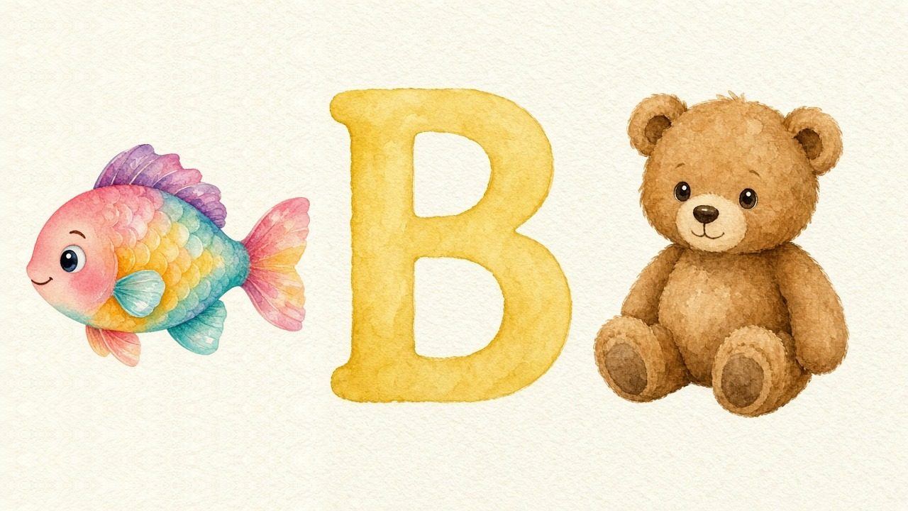 De vis (Balık), de letter B, B van de beer