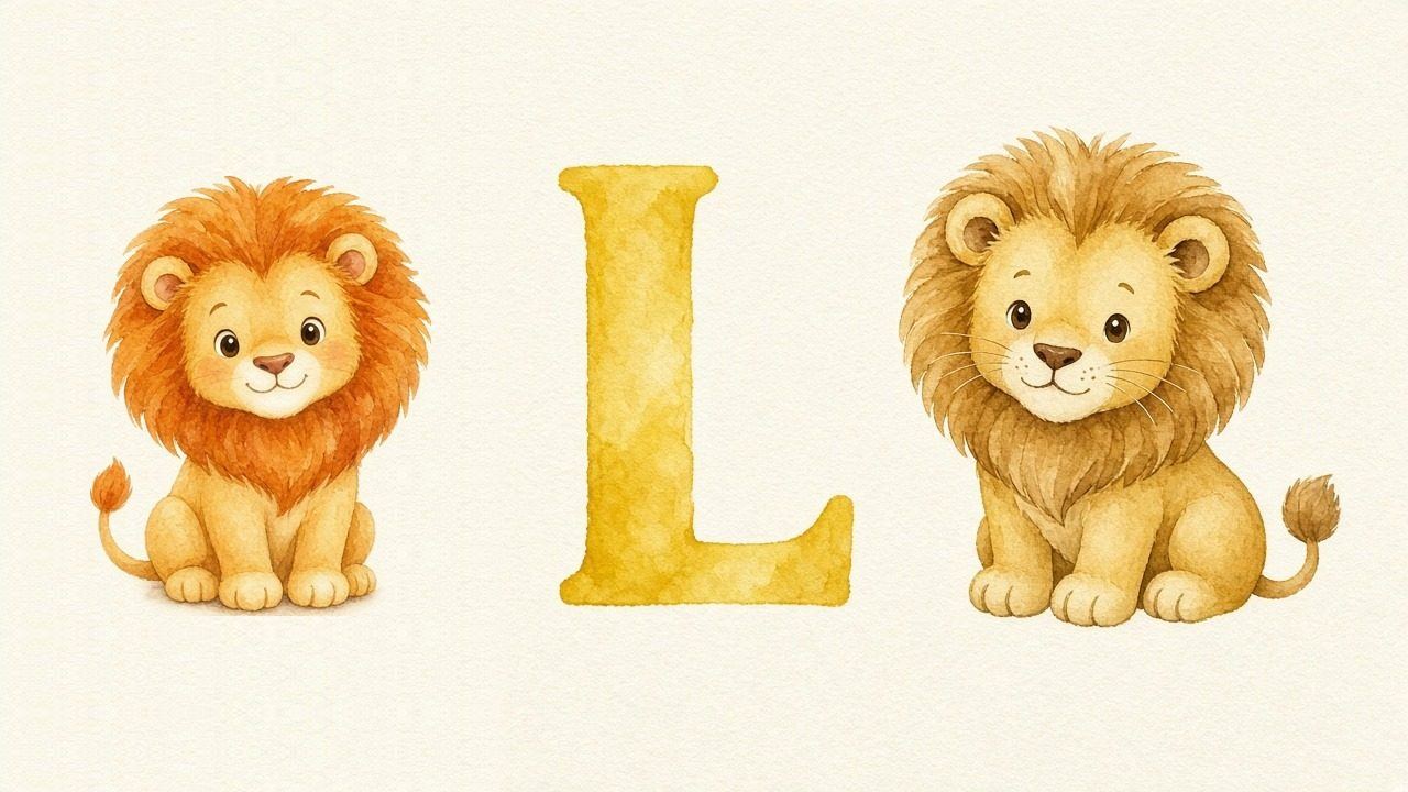 De leeuw (Lion), de letter L, L van de leeuw